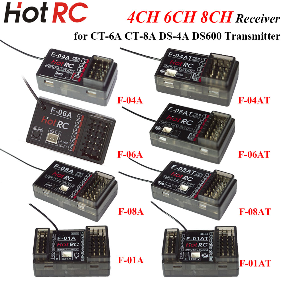 Rc Hobby Shops - Ricevitore HOTRC 2.4Ghz a 4/6/8 Canali
